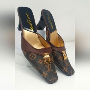 Authentic Louis Vuitton designer mules.